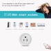 WIFI Smart Plug,ZTHY Wireless Timing Function MINI Socket Outlet Compatible with Amazon Alexa Echo , Google home and IFTTT for Voice Control, No Hub Required,Remote Control your Devices from Anywhere